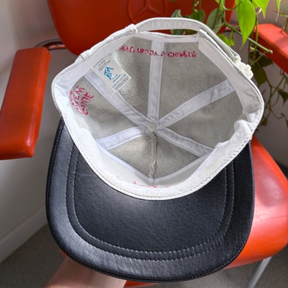 vintage CN Railway Glue Crew 1999 Leather trucker hat snapback RARE trains - Picture 7 of 9